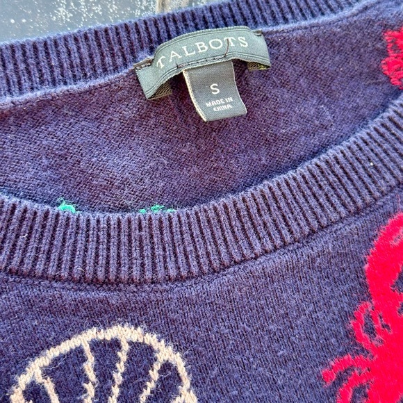 Talbot’s By The Sea Pullover Cotton Sweater - Picture 3 of 7